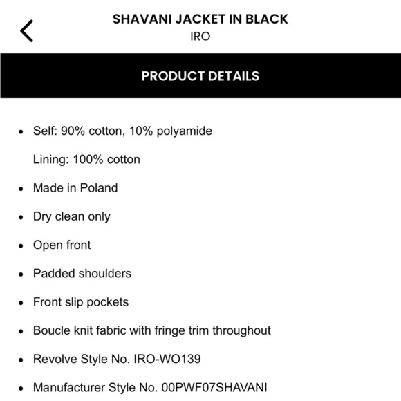 IRO Shavani Boucle Knit Fringe Pink Jacket - Picture 12 of 12